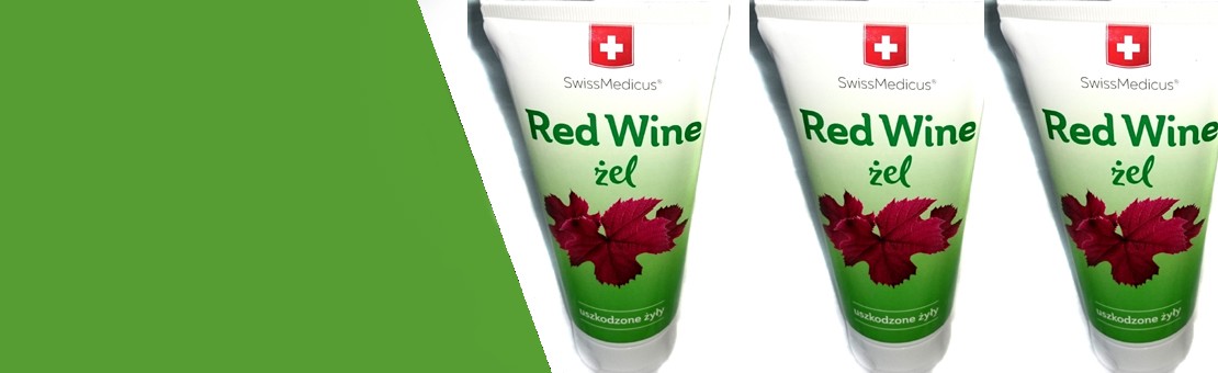 Red Wine  Żel to unikalny preparat o wysokiej zawartości ekstraktu z liści czerwonej winorośli